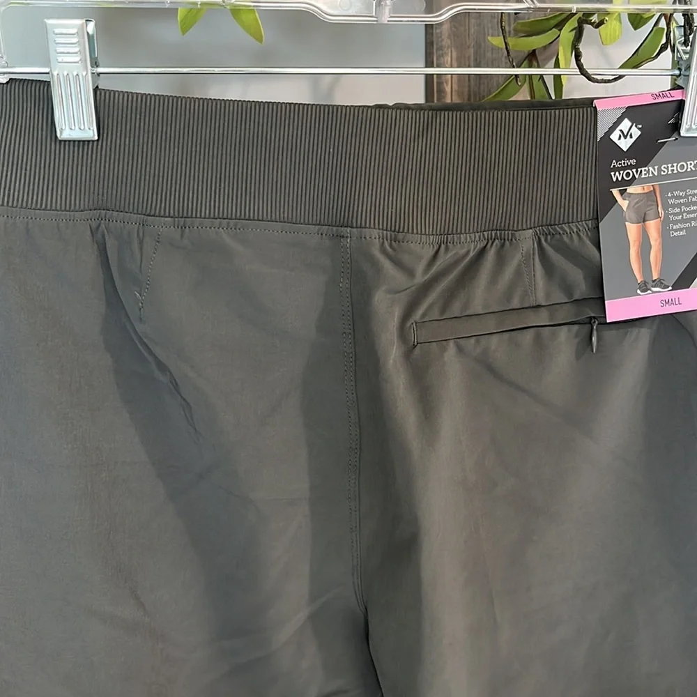 Athletic Shorts Gray New Women Small 4 Way Stretch